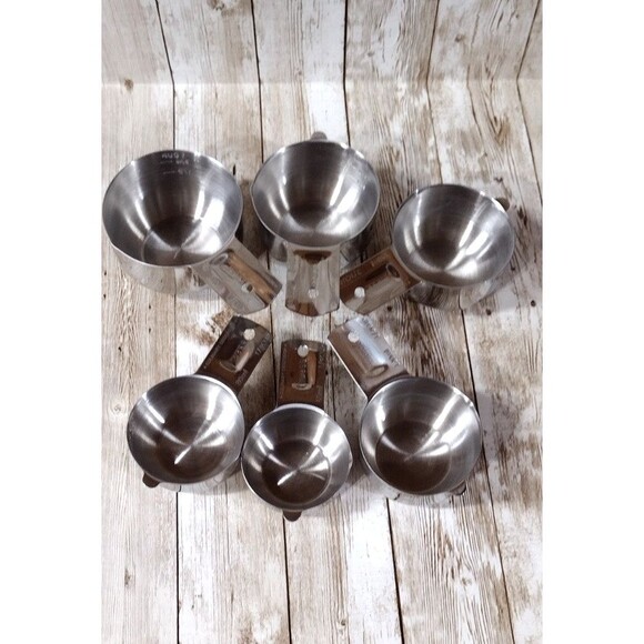 Stainless Steel Measuring Cups and Spoons 12 pcs Set Stackable Heavy Duty - Picture 2 of 7